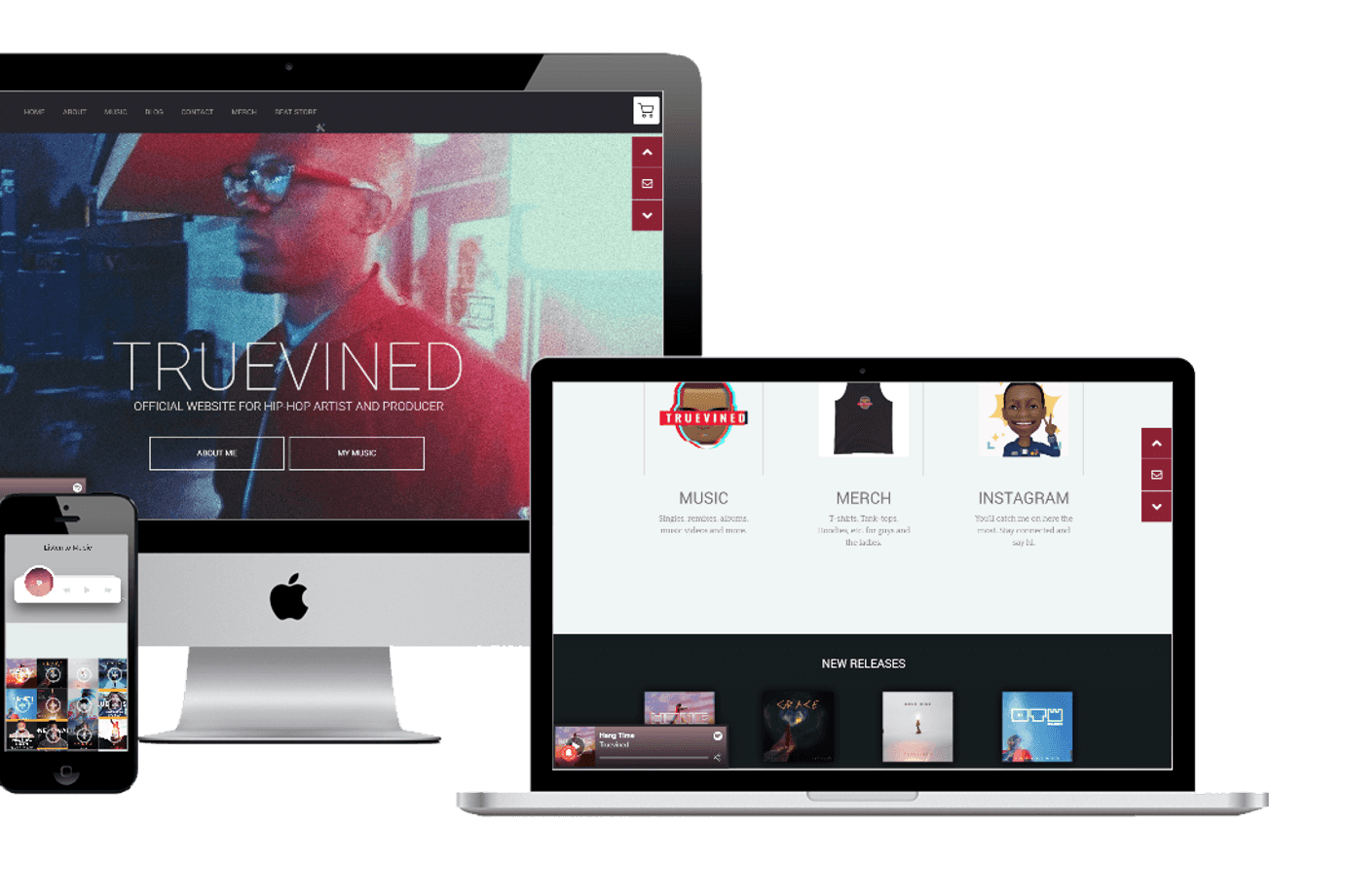 Truevined Music Website